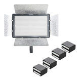  Kit Lámpara Yongnuo 1200 Led Con Baterias