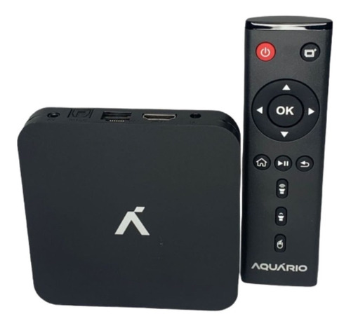 Tv Box Aquário Stv-3000 4k 8gb Preto Com 1gb De Memória Ram