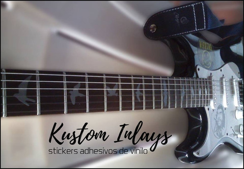 Inlay Adhesivo A Elección Ideal Restauración Guitarra-bajo
