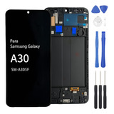 Pantalla Display Touch Oled Con Marco Para Samsung A30 A305