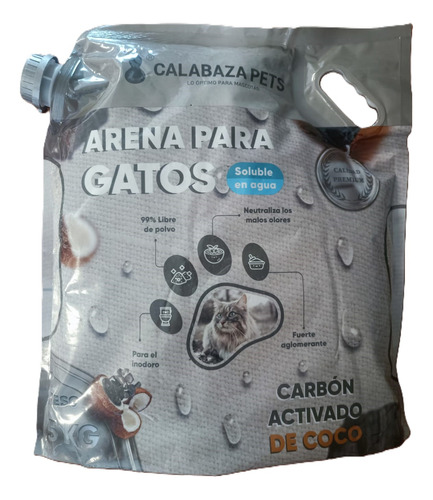 Arena Calabaza Soluble En Agua Aroma A Coco 5 Kg