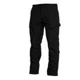 Pantalón Táctico Corte Acu Negro Ripstop Algodón/poliéster