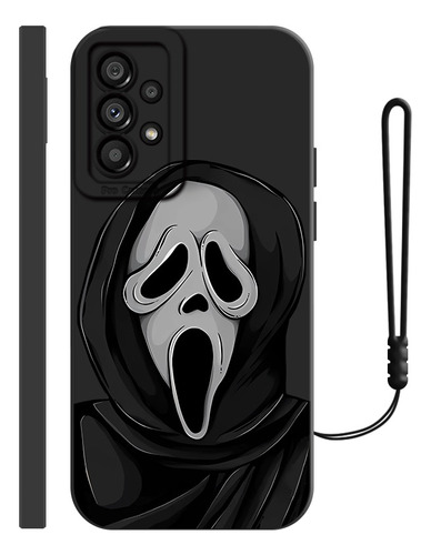 Funda De Silicona Para Samsung Diseño De Ghostface + Correas