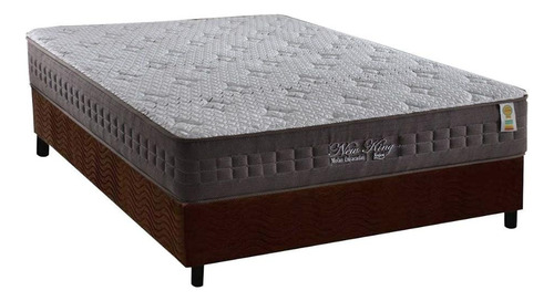 Cama Box Casal: Colchão Molas Ensacadas Anjos New King+base