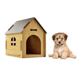 Regalo Perro Casita Madera Para Perro Mascota 77x55x75cm- Xl