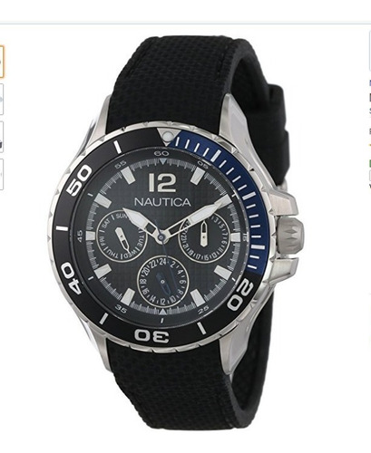 Reloj Nautica Original Unisex Correa Silicon Negro