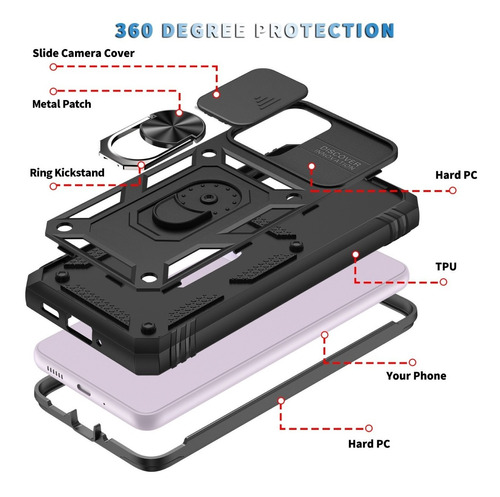 Funda Para Samsung Armor Cubre Camara - Seleccione Su Modelo