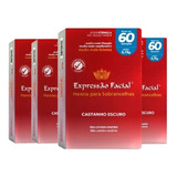 4 Hennas Sobrancelha Expressão Facial Castanho Escuro 3,75g