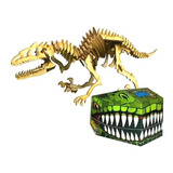 Dinosaurio De Madera Armar Indoraptor Esqueleto Puzzle 3d