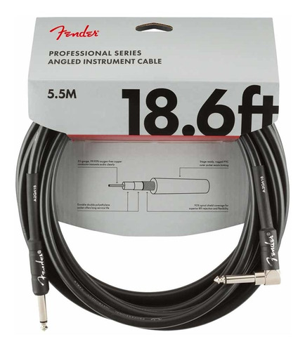 Cable Instrumento Fender 0990820019 18.6´ Pro Ang Blk