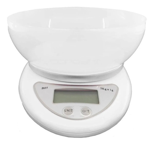 Balanza Electronica Hasta 5kg Cocina Digital Con Bowl Envase