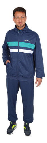 Conjunto Entrenamiento Lotto Manson Hombre En Azul | Stock C