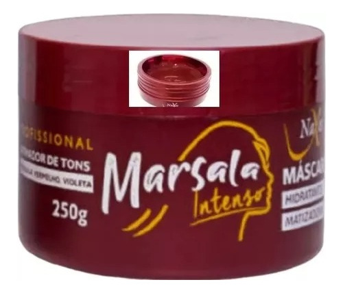 Kit 12 Mascara Matizadora Naxos Marsala 250g