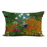 Topyee Throw Pillow Cover 12 X 20 Pulgadas Pintura Jardín De