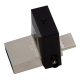 Pendrive Kingston Datatraveler Microduo 3.0 Dtduo3 32gb 3.0 Preto