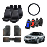 Fundas Cubre Asiento Vw Bora + Alfombra 3 P + Cubre Volante