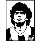 Sticker  Vinilo Decorativo Maradona 57cm X 80 Cm