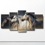 Quadro Decorativo 3 Cavalos 63x130mt