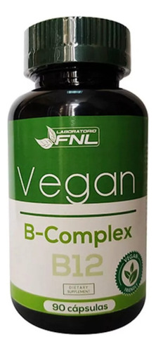 Vitamina Complejo B2 B3 B12 ++ Fnl Vegan 1 Frasco 90 Caps