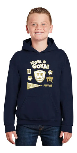 Sudadera Niño Niña Hoodie Pumas Unam Goyo Universidad