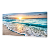 Baisuart Scanvas Impresiones Arte De Pared Playa, Atardecer,