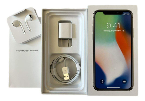 Caixa Vazia iPhone X Silver 64 Gb Com Acessórios Novos