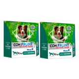 Kit 2 Coleira Antipulgas Cães Grande Confront