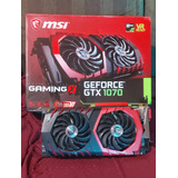 Placa De Vídeo Nvidia Msi Gaming Geforce Gtx 1070 8gb
