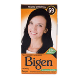 Kit Tinte Bigen  Tinte Para Cabello Tono 59 Negro Oriental Para Cabello