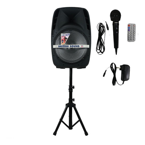 Bocina British Sound Bateria Recargable 4500w Con Bluetooth