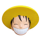 Mate 3d Cara Luffy One Piece Anime Impreso En 3d De Pla