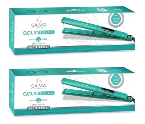 Plancha Para Cabello Ga.ma Elegance Led Aqua Therapy /2pz/