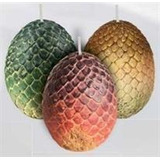 Game Of Thrones: Sculpted Dragon Egg Candles: Set Of 3 - Ins