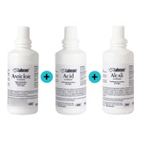 Kit 1 Anticlor 100ml + 1 Acid 100ml + 1 Alcali 100ml - Alcon