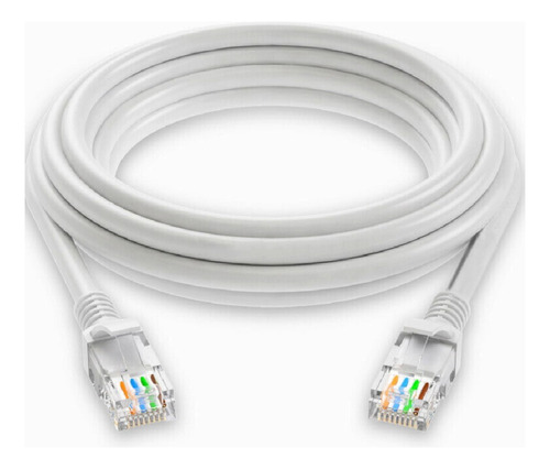 Cable De Red Ethernet Utp P/ Interior Cat6e Rj45 15m Blanco