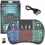 Mini Teclado Controle Luminoso Tv Pc Tvbox Xbox Netflix