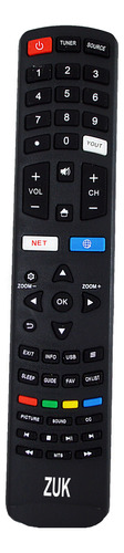 Control Remoto Tv 506 Sanyo 43 Led Smart Para Lce43id17x Zuk