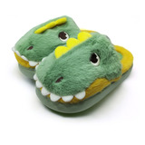 Pantuflas Niño Niña Peluche Abrigada Dino Premium Importada