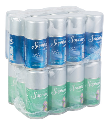 Pack De 24 Fragancias Aromatizador Saphirus Aerosol Repuesto