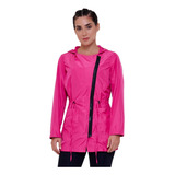 Jaqueta Feminina Parka Corta Vento Pink P, M E G Authen