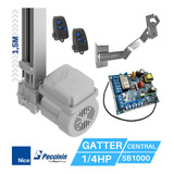 Kit Motor Basculante 1/4hp  Agile Gatter 1,5m Nice Peccinin