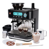Máquina Café Espresso Con Molinillo Y Vaporizador, Lista En