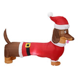 Dachshund Hinchable De Navidad Y Pascua Para Perro, 1,5 M, P