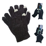 Luva Preta Masculina Touch Screen Inverno Frio Lã Envio 24hr