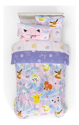 Franco Pokemon Girl Anime Kids Ropa De Cama Super Soft Comfo