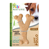 Juguete Para Perro Hueso Triple Bambu Chico Color Pollo