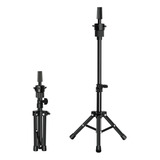 Futai Peluca De Cabello Humano Maniqui Cabeza Soporte TriPod