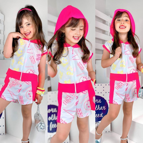 Conjunto De Menina Kids Blogueirinha Exclusivo Infantil Top