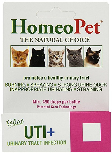 Homeopet Uti Plus Infección Del Tracto Urinario De Los Gatos