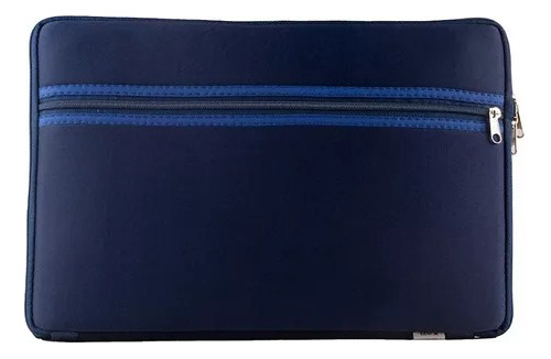 Funda Notebook Laptop 14 Azul Neoprene Bolsillo Ext C/ Cierr